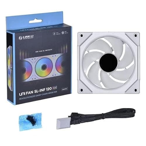 Lian Li Uni Fan SL-Infinity 120mm White RGB PWM image