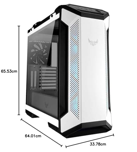 Asus TUF Gaming GT501 ATX Mid Tower White / Black with Tempered Glass Side Panel and USB 3.2 Gen 1 Type-A Front Panel image