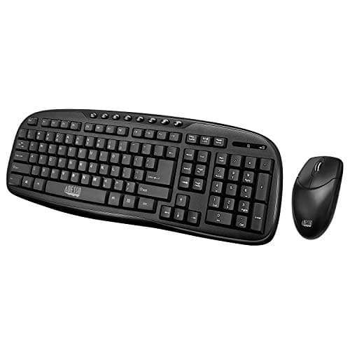 Adesso WKB-1330CB Wireless Standard Keyboard With Optical Mouse image