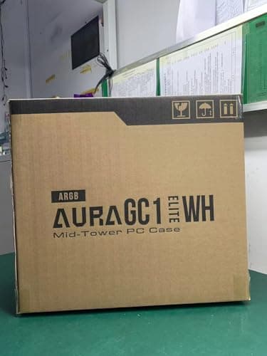 GAMDIAS AURA GC1 ELITE ATX Mid Tower White with Tempered Glass Side Panel ARGB image