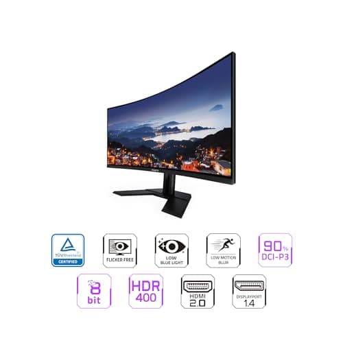 Gigabyte G34WQCP 34" 3440x1440 180Hz VA Curved Monitor image