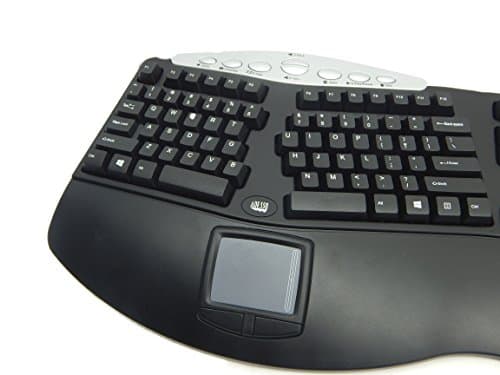 Adesso PCK-308UB Wired Ergonomic Keyboard With Touchpad image