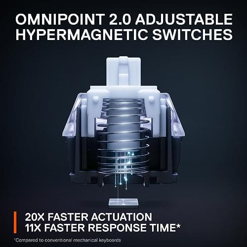 SteelSeries Apex Pro Gaming OmniPoint Adjustable Mechanical RGB Wired Keyboard image