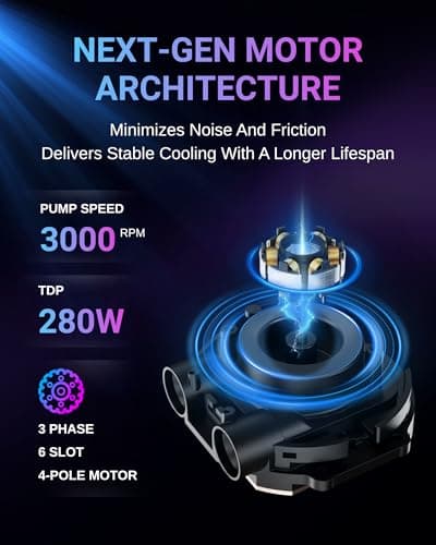 Minorsonic CPU Cooler 240mm Black image