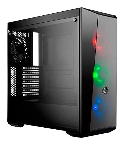 Cooler Master MasterBox Lite 5 RGB ATX Mid Tower Black Tempered Glass Side Panel, RGB, USB 3.2 Gen 1 Type-A image