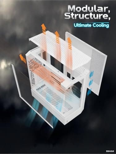  darkFlash DY460 ATX PC Case WHITE image