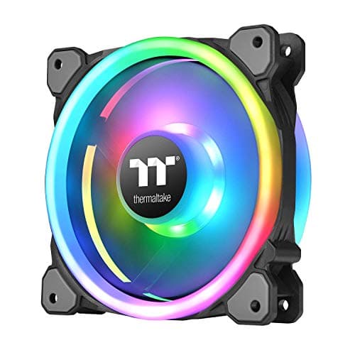 Thermaltake Riing Trio 14 RGB TT Premium Edition 140mm RGB PWM 60.68 CFM Black 3-Pack image