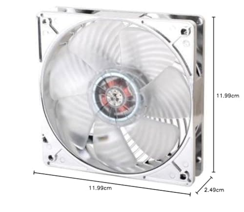 Silverstone Air Penetrator 120mm Clear Red LED 35.36 CFM 1-Pack image