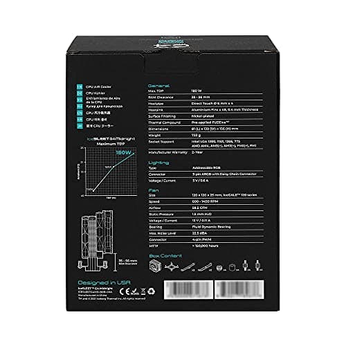 Iceberg Thermal IceSLEET G4 Midnight Limited Edition Air 156mm 58.5 CFM Black image