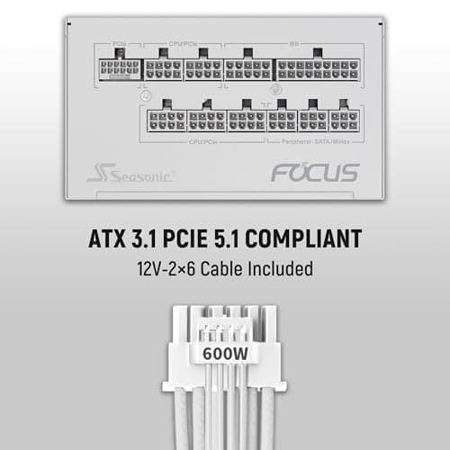 SeaSonic Focus GX V4 ATX 3 (2024) 850W Fully Modular 80+ Gold Certified image