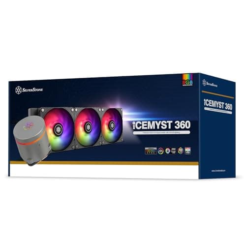 Silverstone IceMyst 360 Water 360mm 75.74 CFM Silver / Black image