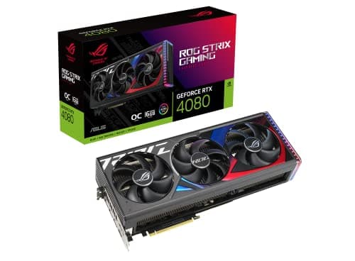 Asus GeForce RTX 4080 ROG STRIX GAMING OC 16GB GDDR6X Black / Red image