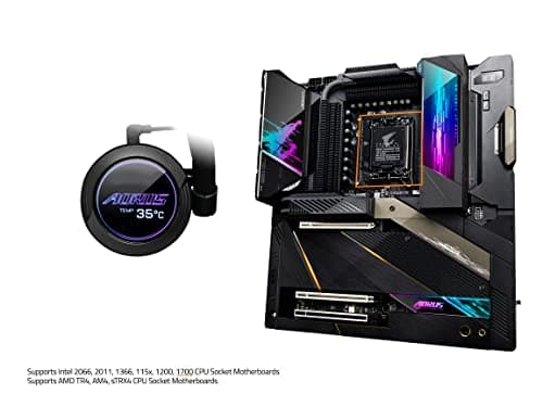 Gigabyte AORUS WATERFORCE X Water 280mm 89.18 CFM Black image