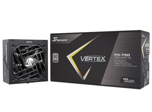SeaSonic VERTEX PX-750 Black / Silver 750W Fully Modular 80+ Platinum Certified main image