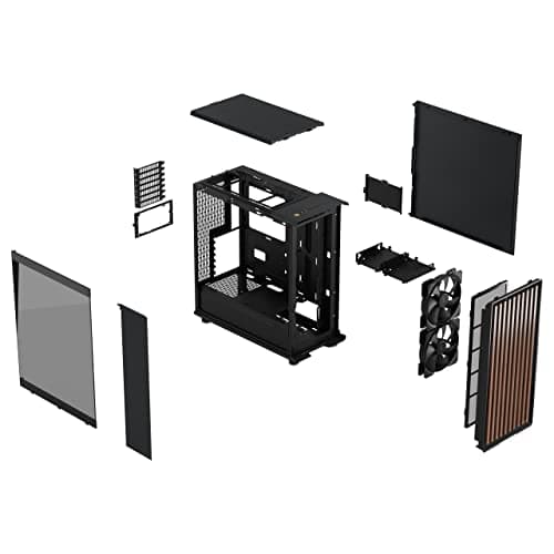 Fractal Design North ATX Mid Tower Black Tempered Glass Side Panel image