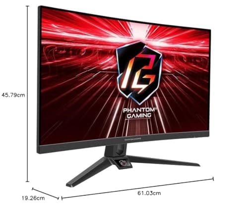 ASRock PG27F15RS1A 27" 1080p 240Hz VA Curved Monitor image