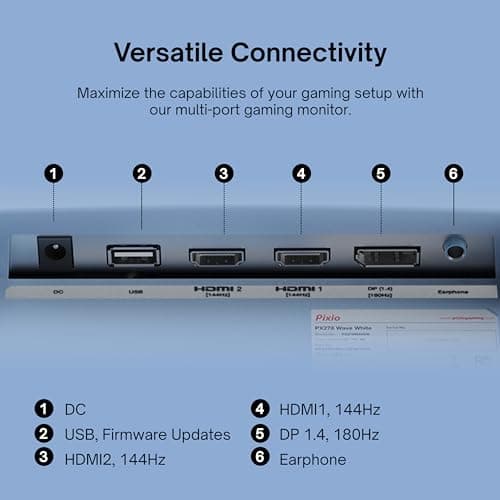Pixio PX278 Wave 27" 1440p 180Hz IPS Monitor image