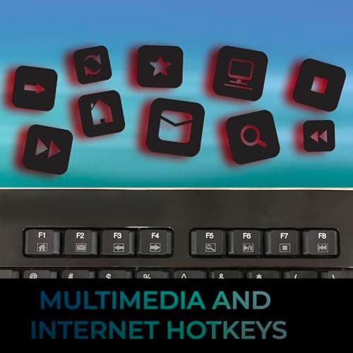 Adesso WKB-4400UB Wireless Standard Keyboard With Touchpad image