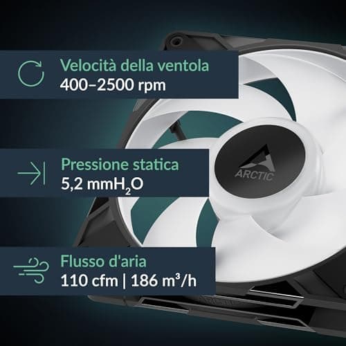 ARCTIC P14 Pro 140mm Black Addressable RGB PWM 110 CFM 3-Pack image