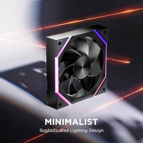 Asiahorse NYOTA 120mm Case Fan Black Reverse Blade image