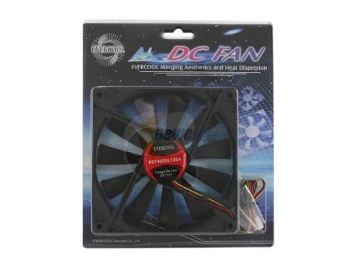 Evercool FAN-EC1425L12EA 140mm Black 68.23 CFM 1-Pack image