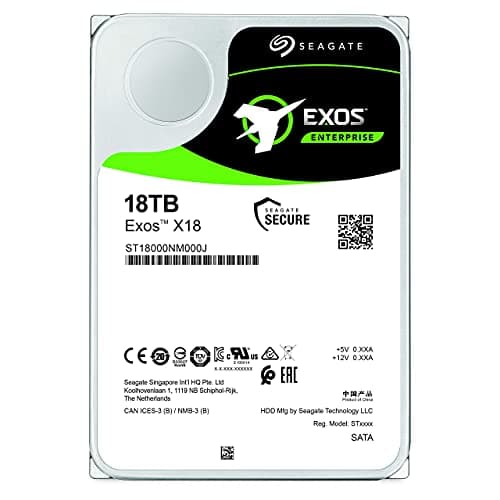 Seagate Exos X18 16TB 3.5" HDD 7200RPM SATA image