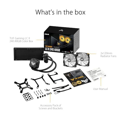 Asus TUF Gaming LC II ARGB 67 CFM Water 240mm Black image