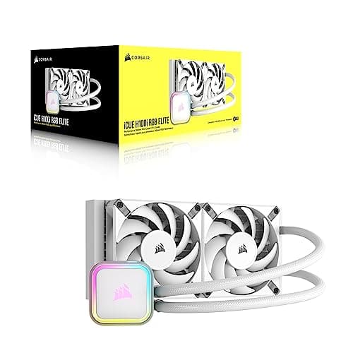 Corsair iCUE H100i RGB ELITE Water 240mm White image