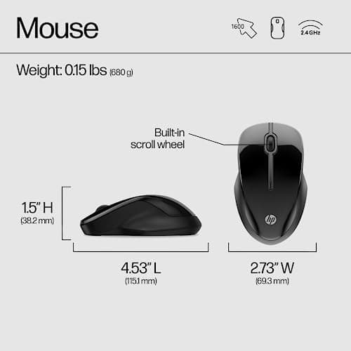 HP 250 Bluetooth/Wireless/Wired Optical Mouse image