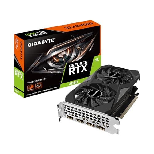 Gigabyte WINDFORCE OC GeForce RTX 3050 6GB GDDR6 Black / Gray image