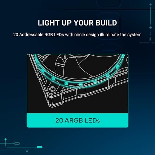 ASUS Prime MR120 ARGB Fan Black image