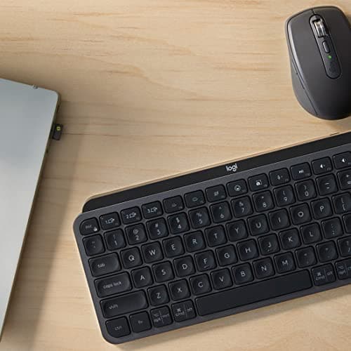 Logitech MX Keys Bluetooth/Wireless/Wired/Wired Mini Keyboard With Laser Mouse image