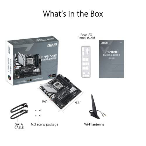 Asus AMD B650 PRIME B650M-A WIFI II CSM AM5 DDR5 Micro ATX image