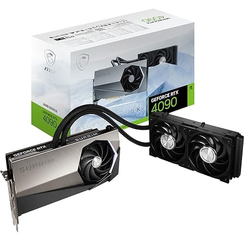 MSI SUPRIM LIQUID GeForce RTX 4090 24GB GDDR6X Black / Silver main image