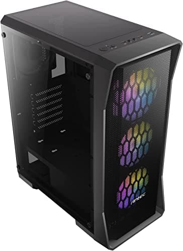 Antec NX360 ATX Mid Tower Black with Tempered Glass Side Panel and USB 3.2 Gen 1 Type-A, USB 2.0 Type-A image