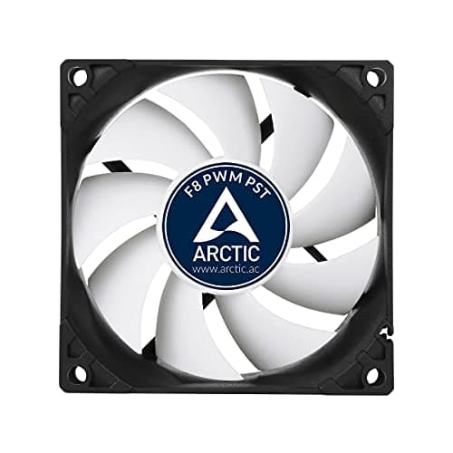 ARCTIC F8 80mm Black / White PWM PST 31 CFM 5-Pack image
