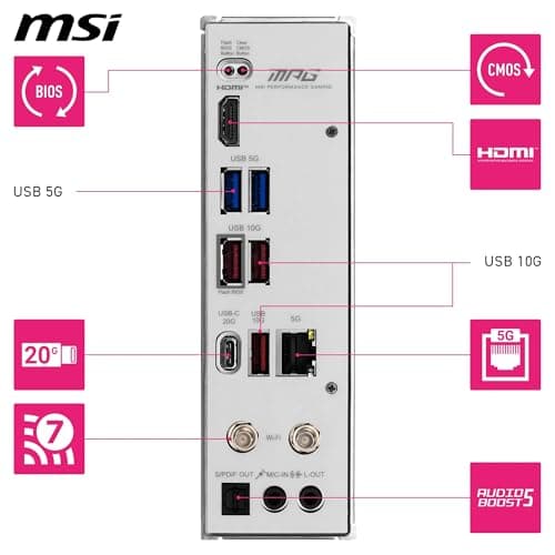 MSI B850 MPG B850I EDGE TI WIFI AM5 DDR5 Mini ITX image