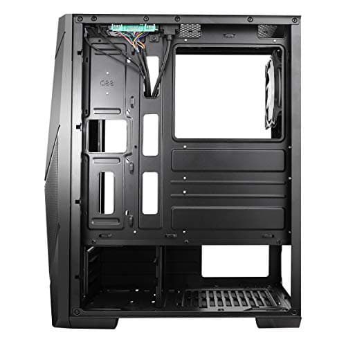 CiT Master ATX Mid Tower Black Tempered Glass Side Panel, USB 3.2 Gen 1 & USB 2.0 Front USB image