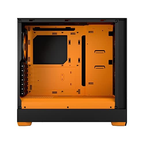 Fractal Design Pop Air ATX Mid Tower Orange / Black Tempered Glass Side Panel image