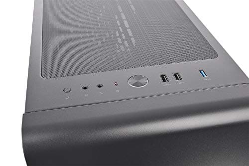 Thermaltake S300 ATX Mid Tower Black Tempered Glass Edition, Front USB 3.2 Gen 1 & USB 2.0 image