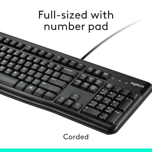 Logitech MK120 Wired Slim Keyboard With Optical Mouse image