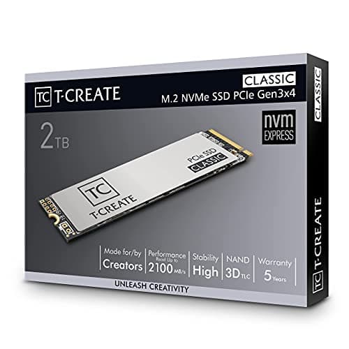 TEAMGROUP T-Create Classic 2TB SSD M.2 PCIe 3.0 NVMe image