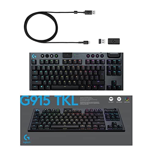 Logitech G915 TKL RGB Wireless/Bluetooth/Wired GL Linear Gaming Keyboard image