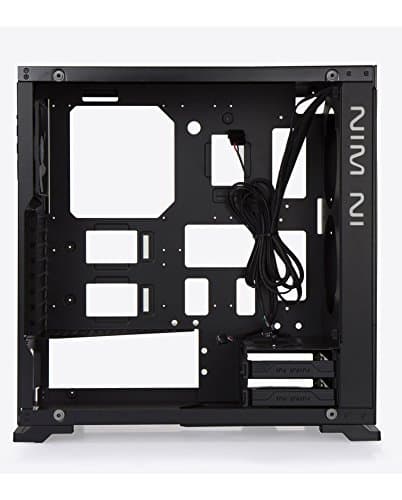 IN WIN 805 GOLD / Black Aluminum / Tempered Glass ATX Mid Tower Computer Case Compatible with ATX 12V/EPS (up to 220mm) Power Supply image