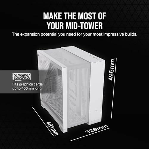 Corsair 6500D Airflow ATX Mid Tower White Tempered Glass image