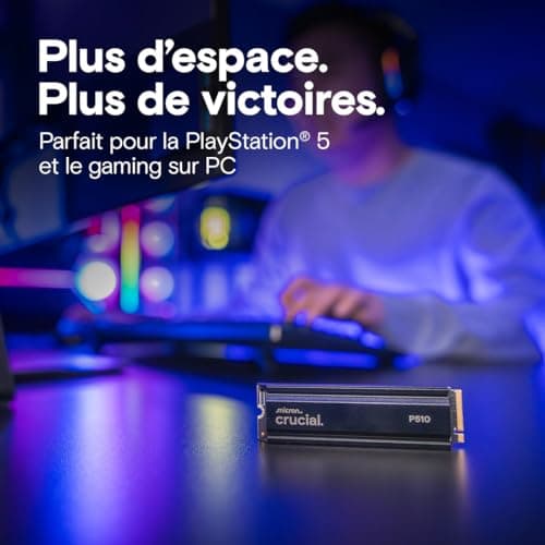 Crucial P510 W/Heatsink 2TB M.2-2280 SSD PCIe 5.0 NVMe image