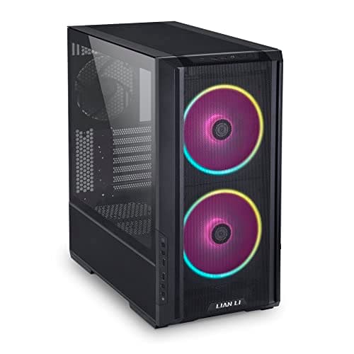 Lian Li LANCOOL 216 EATX Mid Tower Black Tempered Glass Side Panel RGB w/Controller image