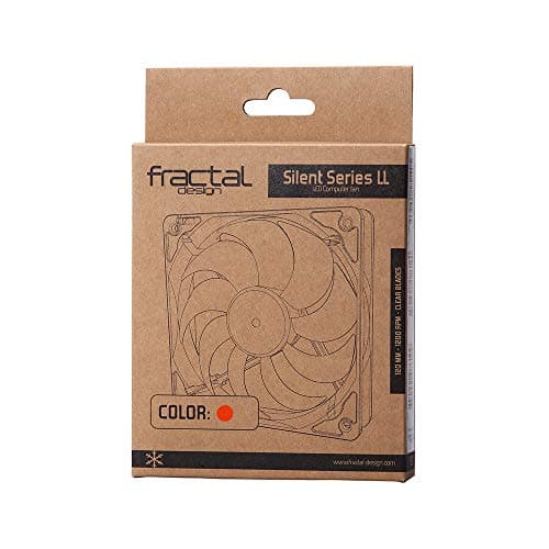 Fractal Design Silent LL 120mm Black Red 41.8 CFM image