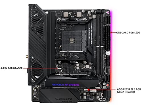 ASUS X570 ROG Crosshair VIII Impact AM4 WIFI DDR4 Mini DTX image
