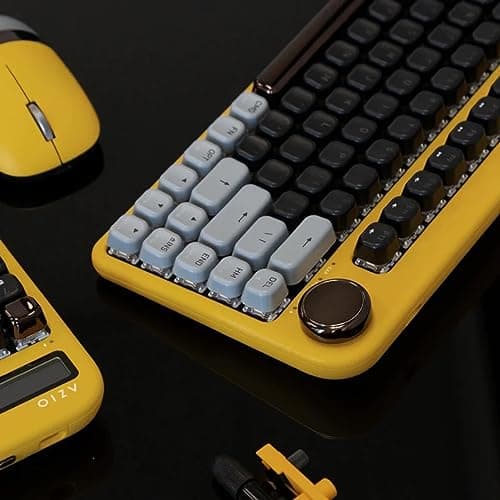 AZIO IZO Bluetooth/Wired Standard Gateron Red Mechanical Keyboard image